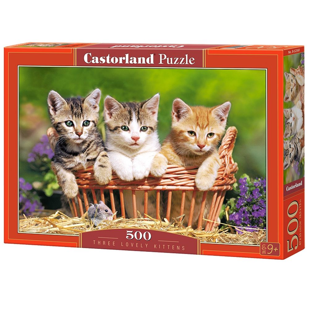 Castorland, Три сладки котета, пъзел 500 части