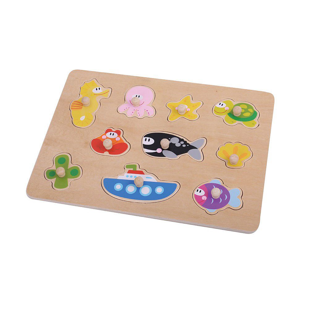 TookyToy, Дървен пъзел с дръжки, Какво има в морето