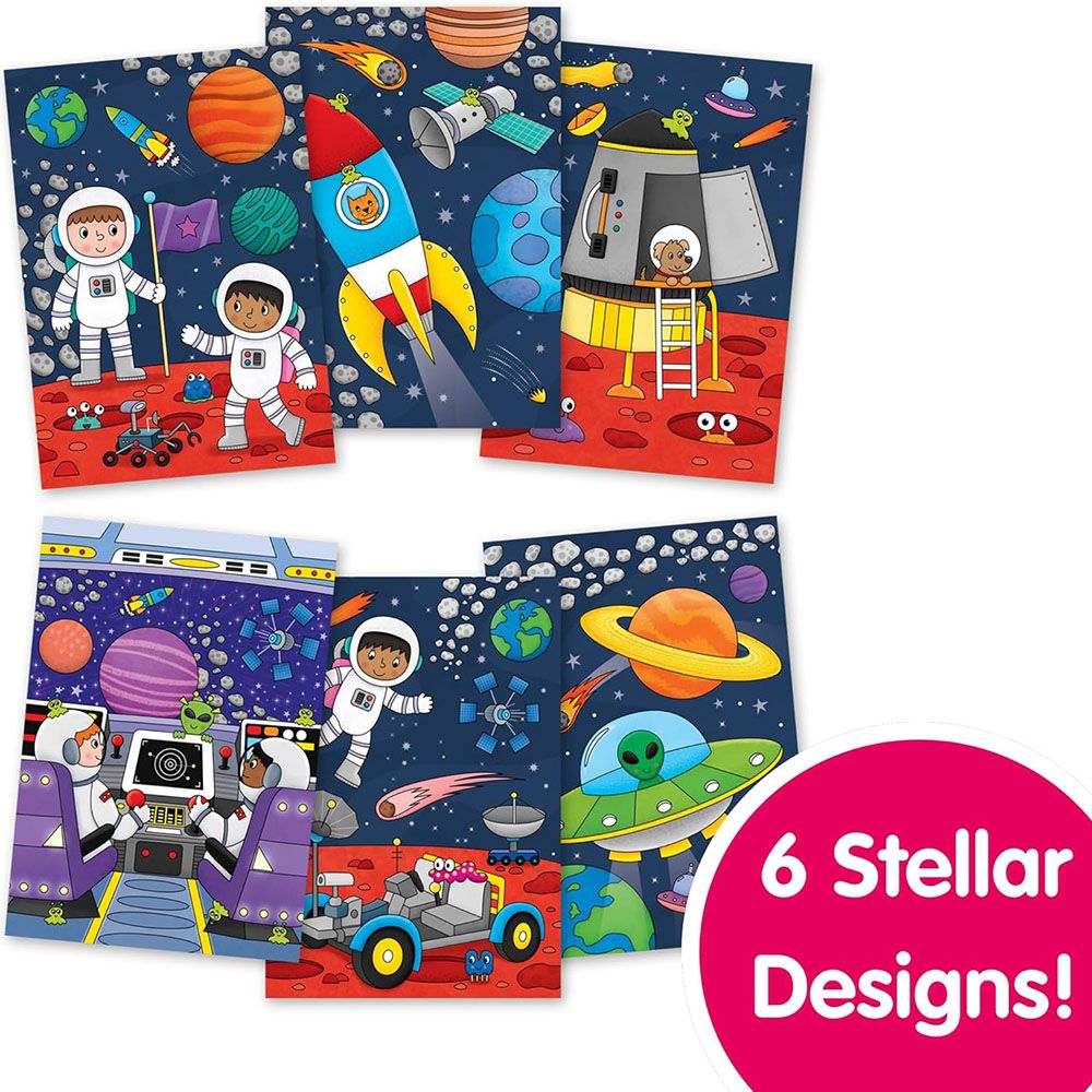 Книжка за рисуване с вода, Космос