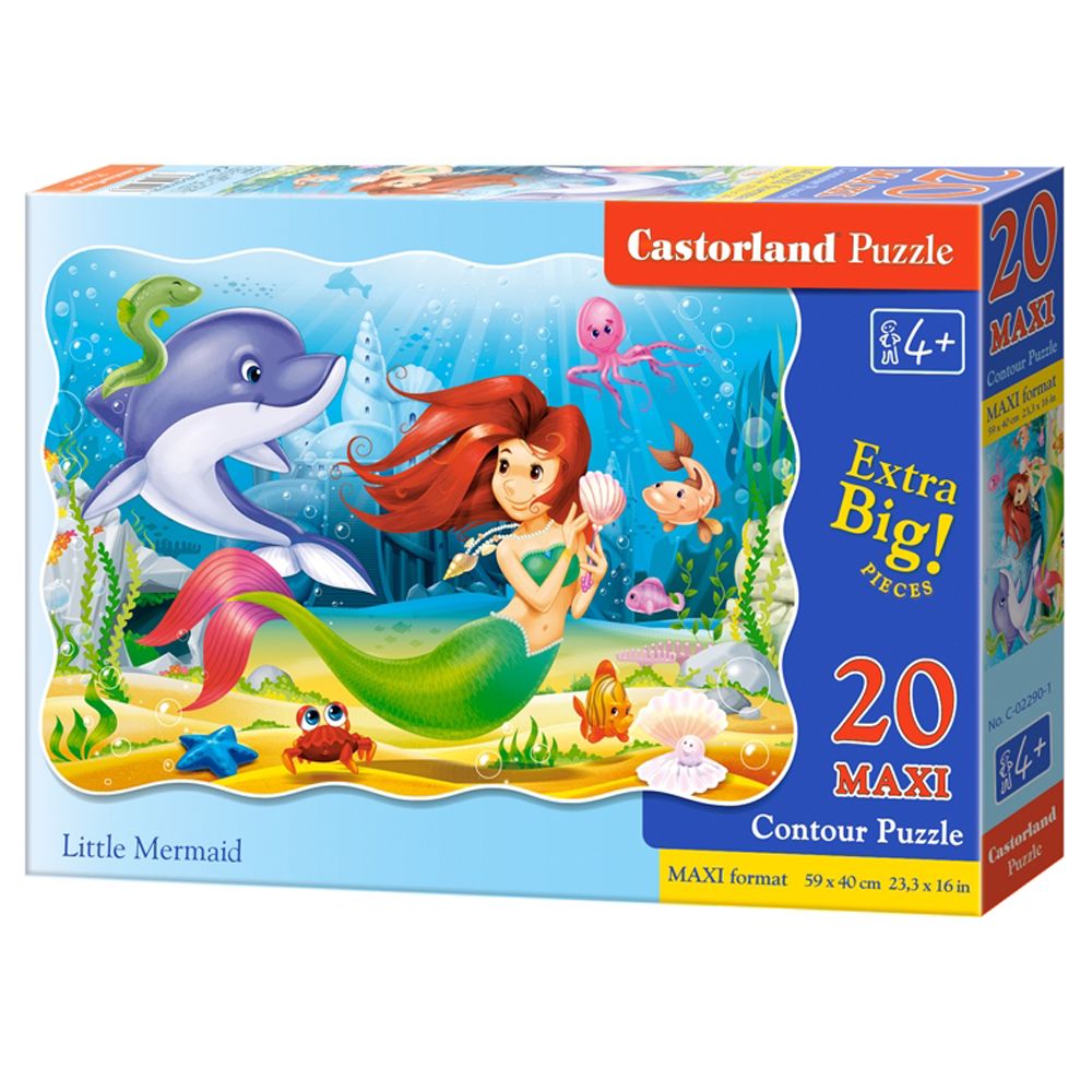 MAXI, Малката русалка, пъзел 20 части, Castorland