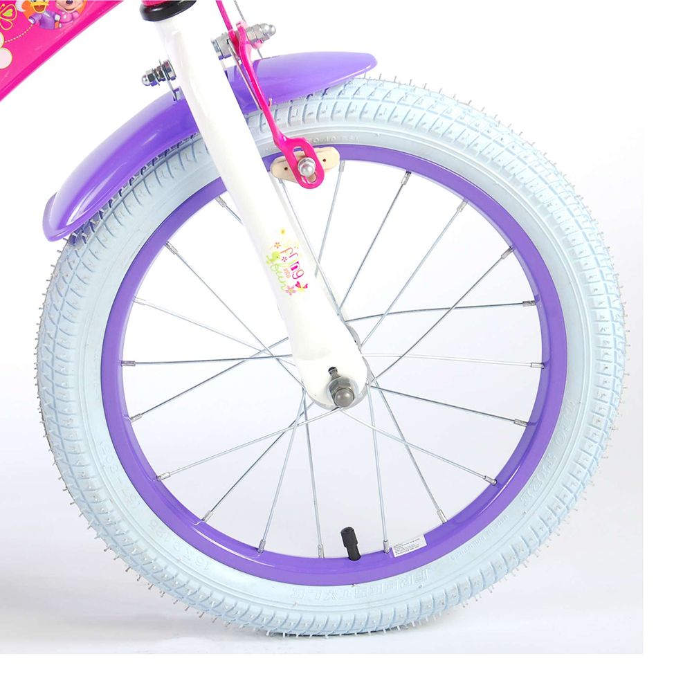 Детски велосипед, Мини Маус, с помощни колела, 16 инча