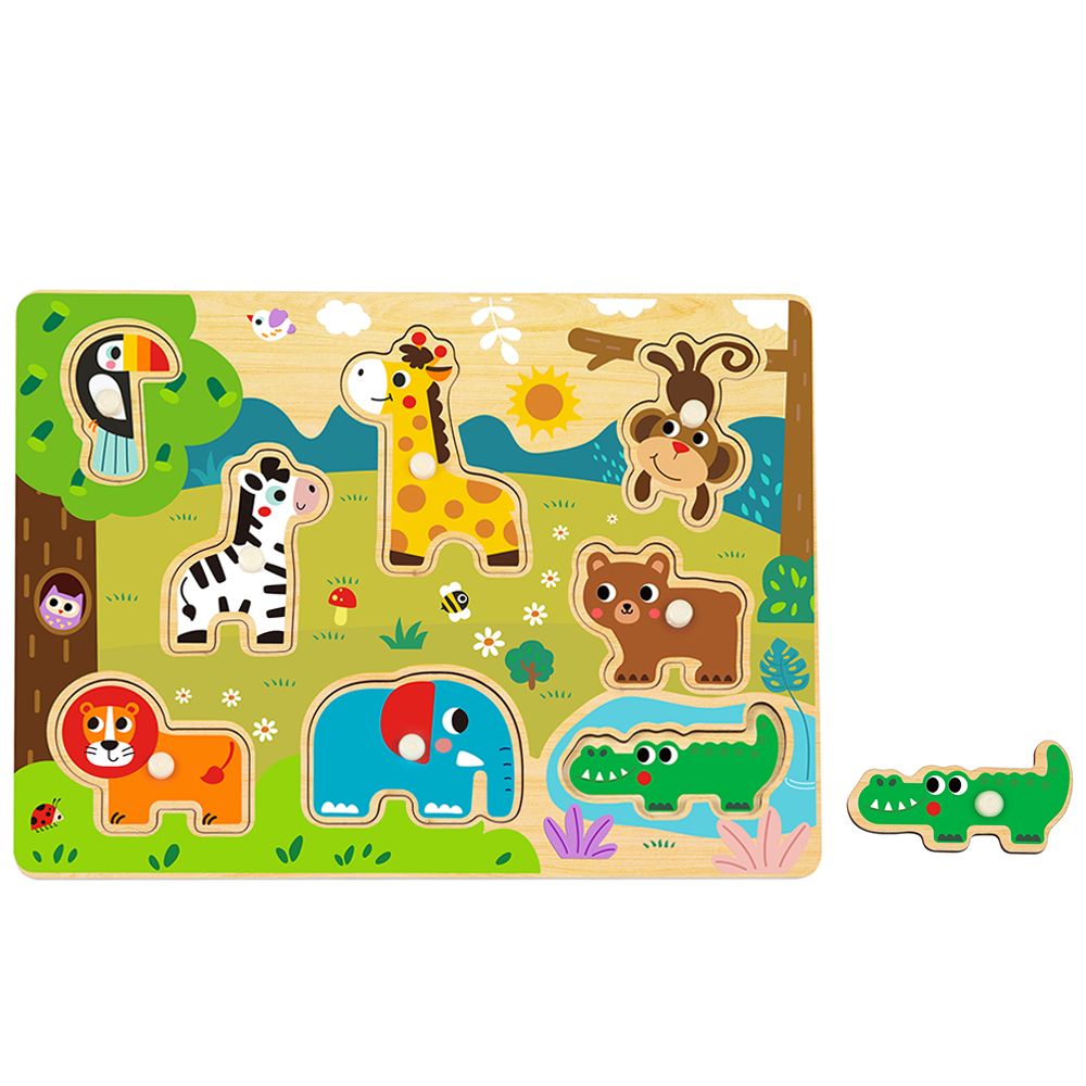 Hi Pando, Дървен пъзел с дръжки, Диви животни