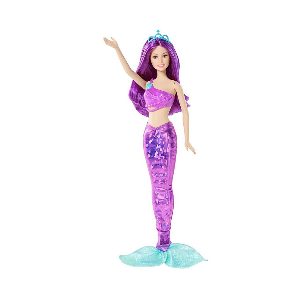 MATTEL, Barbie CFF8 Mix & Match, Кукла Барби, Русалка със лилава коса