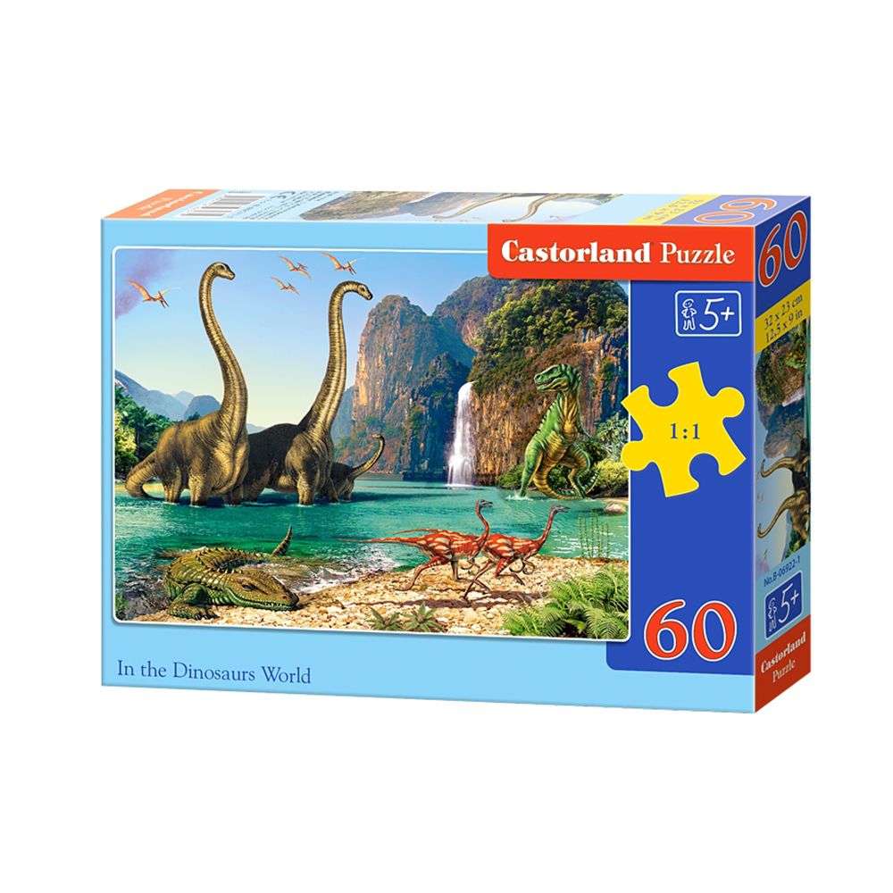 Castorland, В света на динозаврите, пъзел 60 части