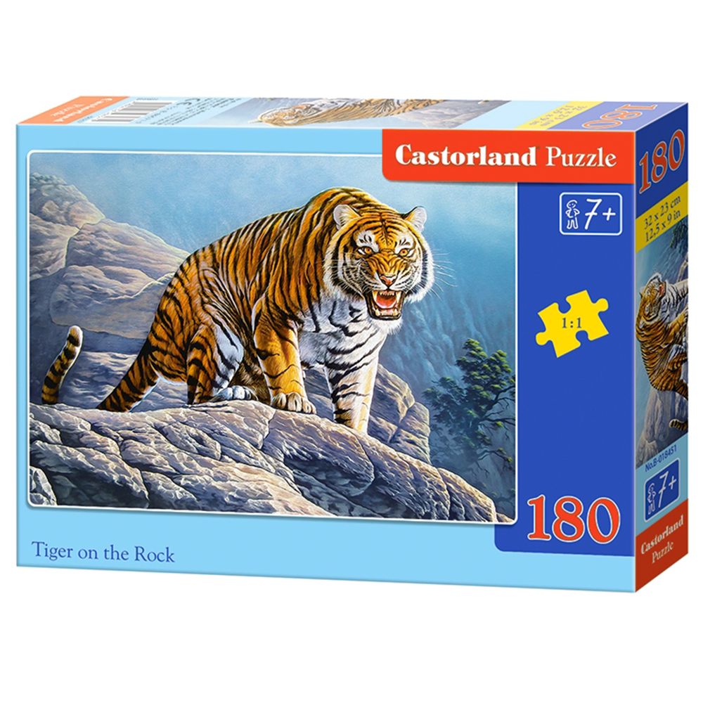 Castorland, Тигър на скалата, пъзел 180 части