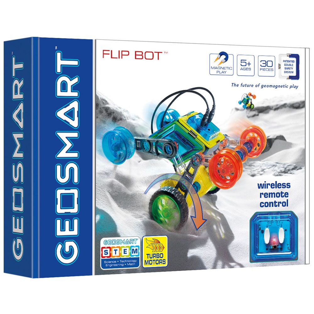 GEOSMART, Магнитен конструктор, FLIP BOT, с дистанционно управление