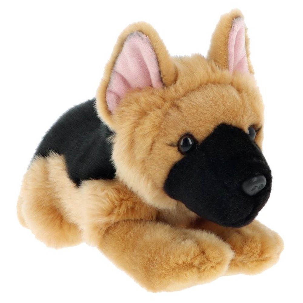 Keel Toys, Плюшено легнало куче, Немска овчарка, 30 см