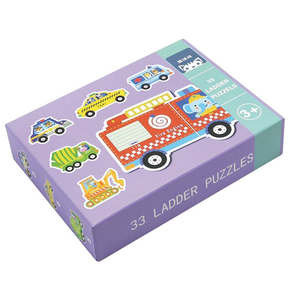 Andreu toys, Превозните средства - 6 прогресивни пъзела, 33 части