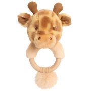 Жираф, Бебешка дрънкалка ринг от серията Keeleco, 14 см.