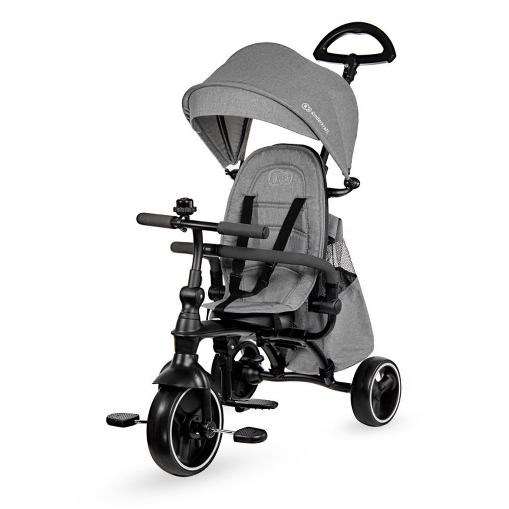 Kinderkraft, Kinderkraft Jazz Триколка, 4 в 1, сива