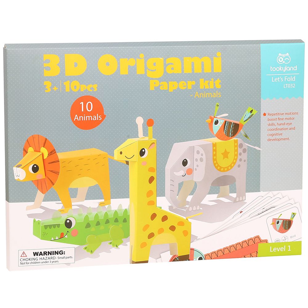 Tookyland, Комплект 3D оригами, Животни