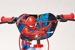 Детски велосипед Spiderman, с помощни колела, 16 инча