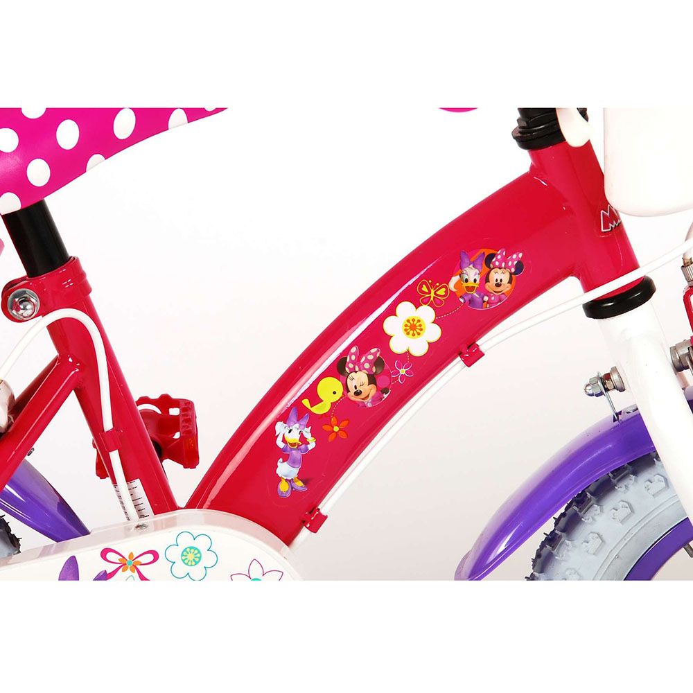 Детски велосипед с помощни колела Disney Minnie, 12 инча