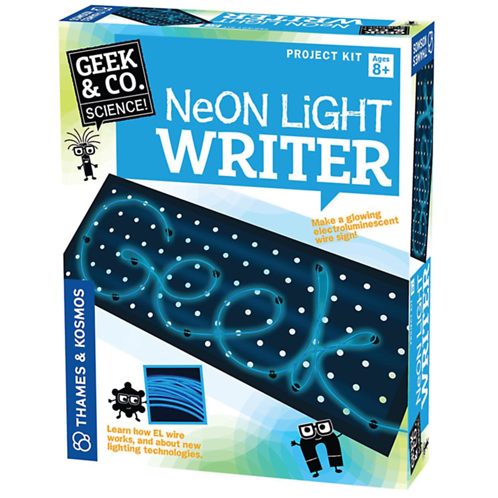THAMES & KOSMOS, Научен комплект, Пиши с неонова светлина