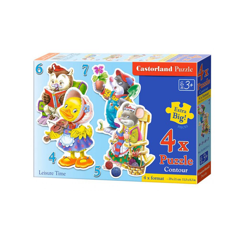 Castorland, Свободно време, пъзел с 4, 5, 6 и 7 части