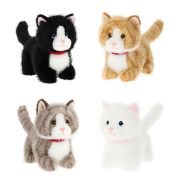 Плюшено изправено коте, Kitty Love, 18 см, асортимент