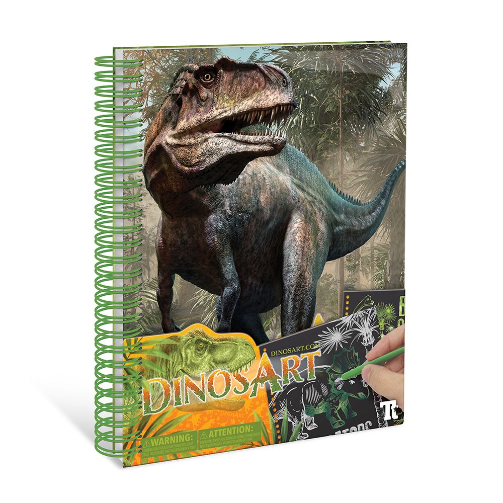 DinosArt, Творческа скреч книга, Динозаври