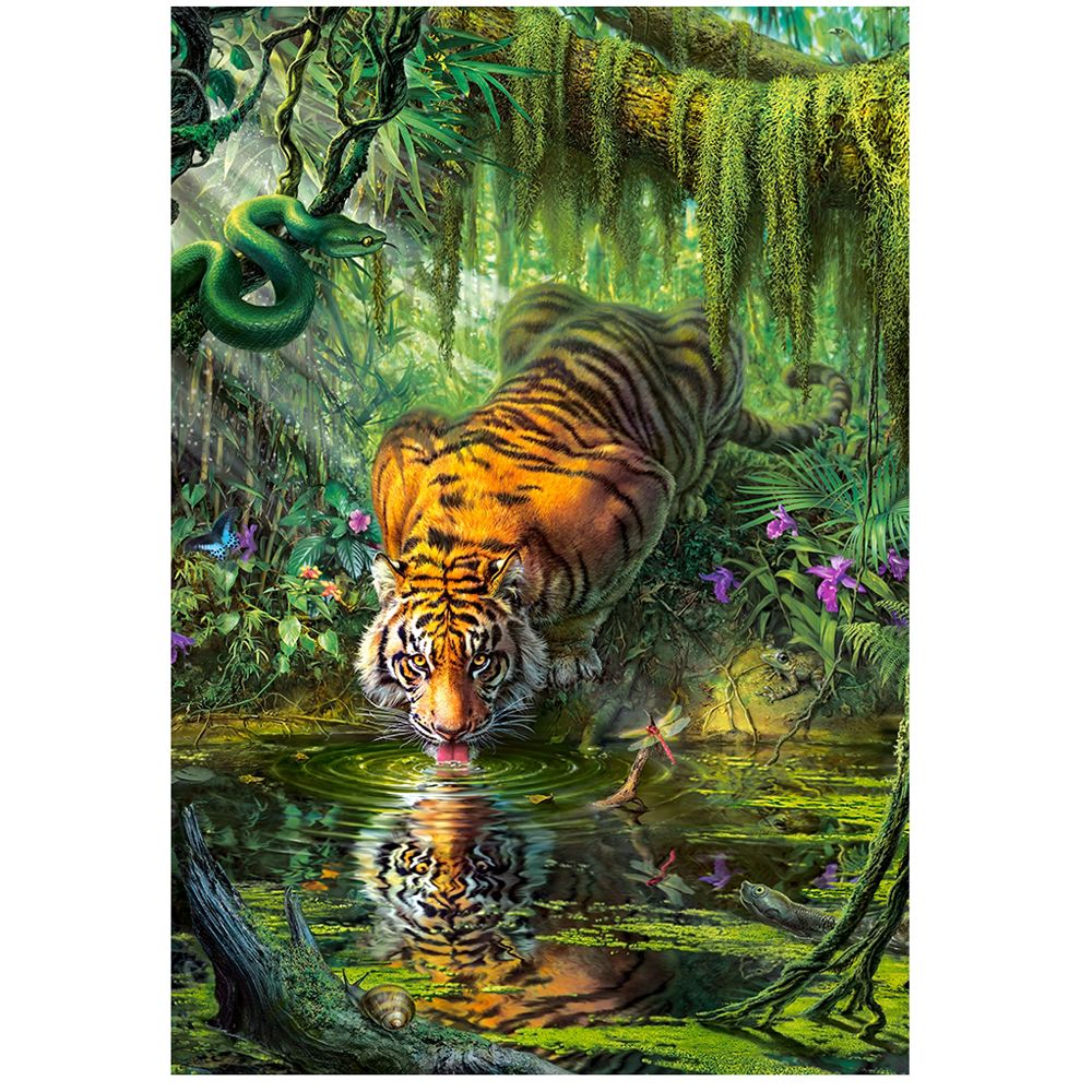 Тигър в джунглата, пъзел 1000 части
