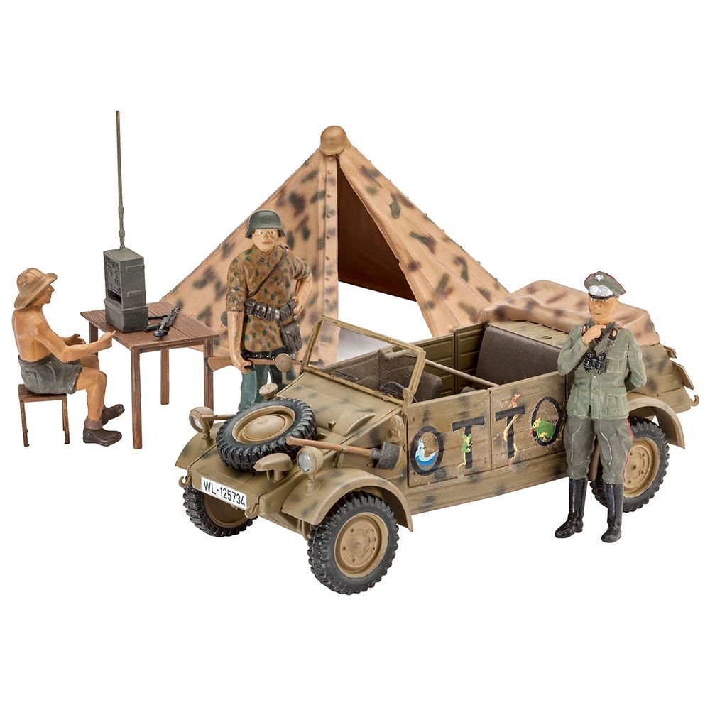 Military & figures, Сглобяем модел, Немска военна кола, Type 82, Kübelwagen, Revell