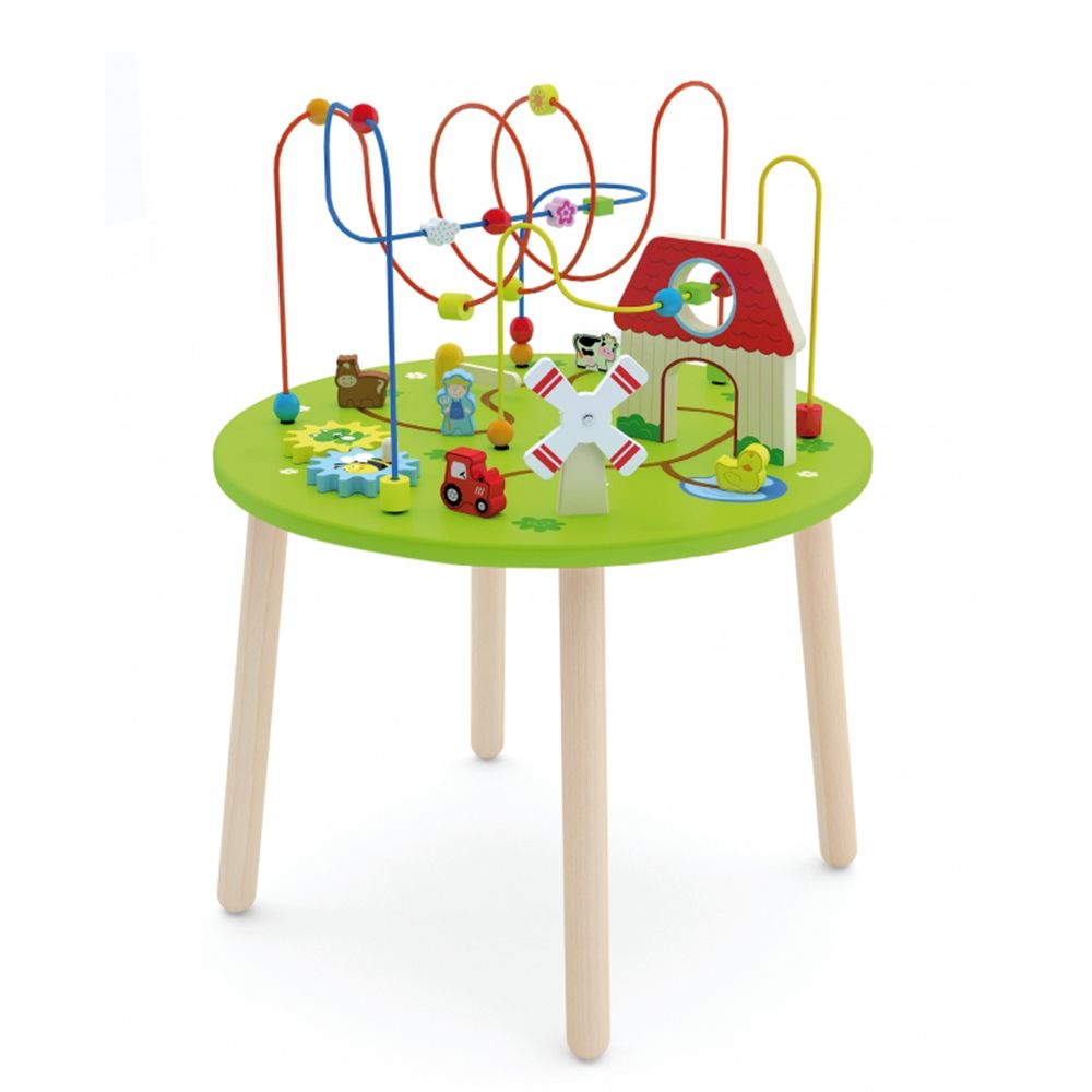 Viga toys, Дървена маса с активности