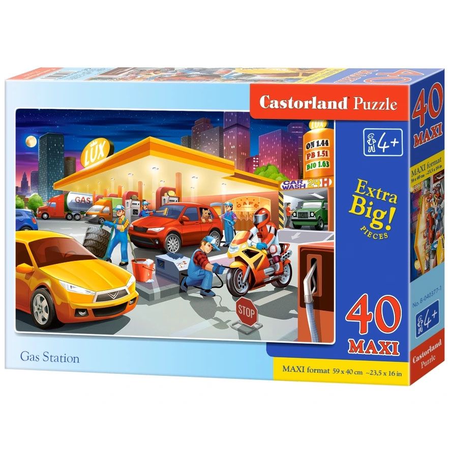 MAXI, Бензиностанция, пъзел с 40 части, Castorland