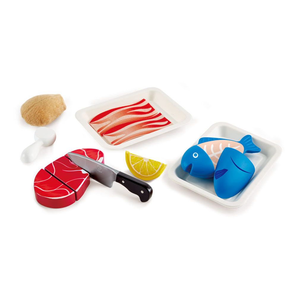 Hape, Дървен комплект за рязане, Месо
