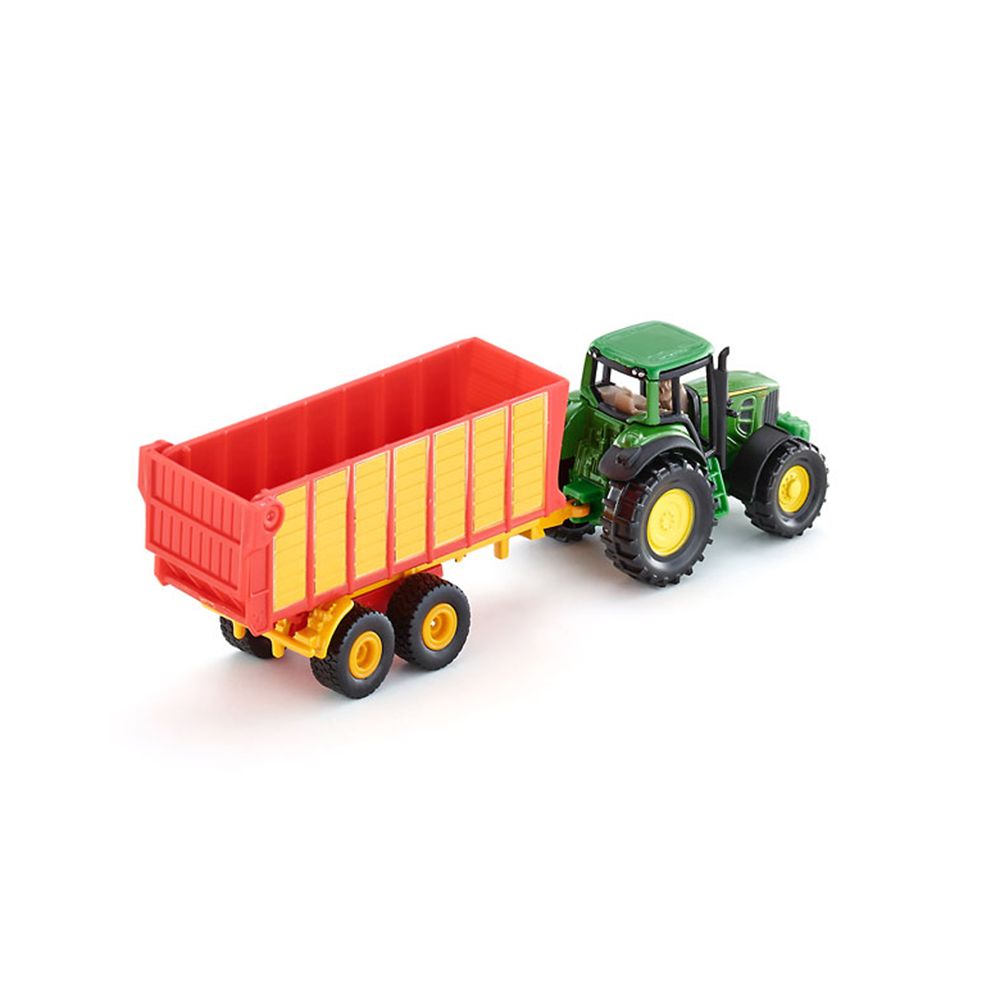 Трактор, с ремарке за силаж, John Deere