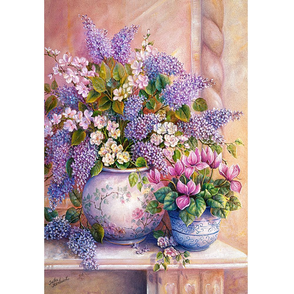 Цветя в лилаво, Триша Хардуик, пъзел 1500 части