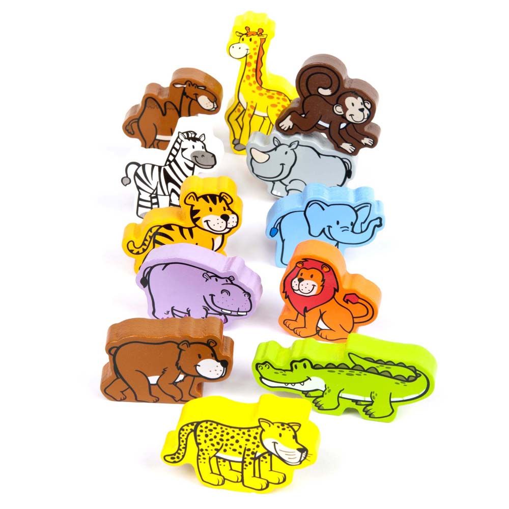Hape, Фигурки за нанизване, Джунгла
