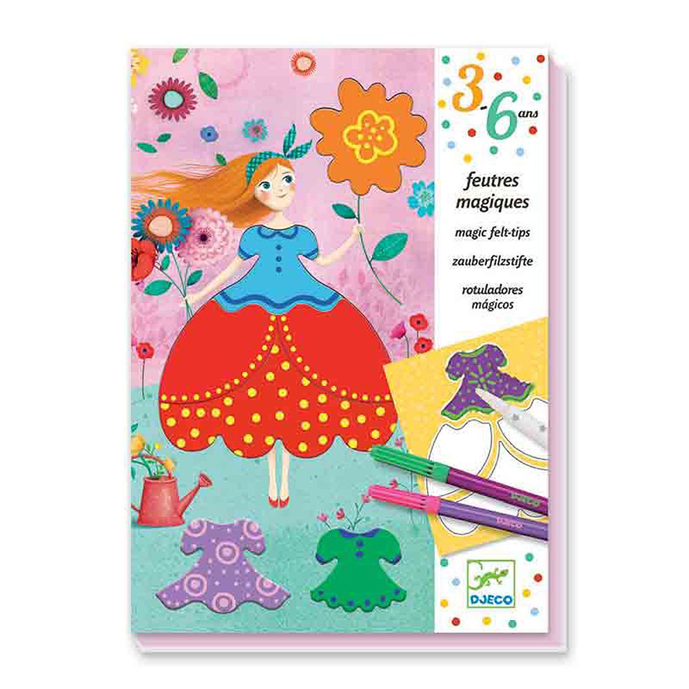 Djeco, Комплект за оцветяване, Красивите рокли на Мери