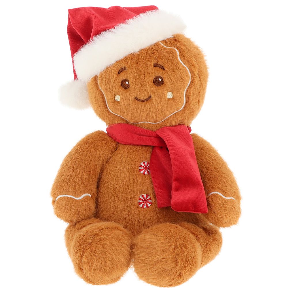 Keeleco Christmas, Плюшена коледна меденка с шапка и шал, 20 см, Keel Toys