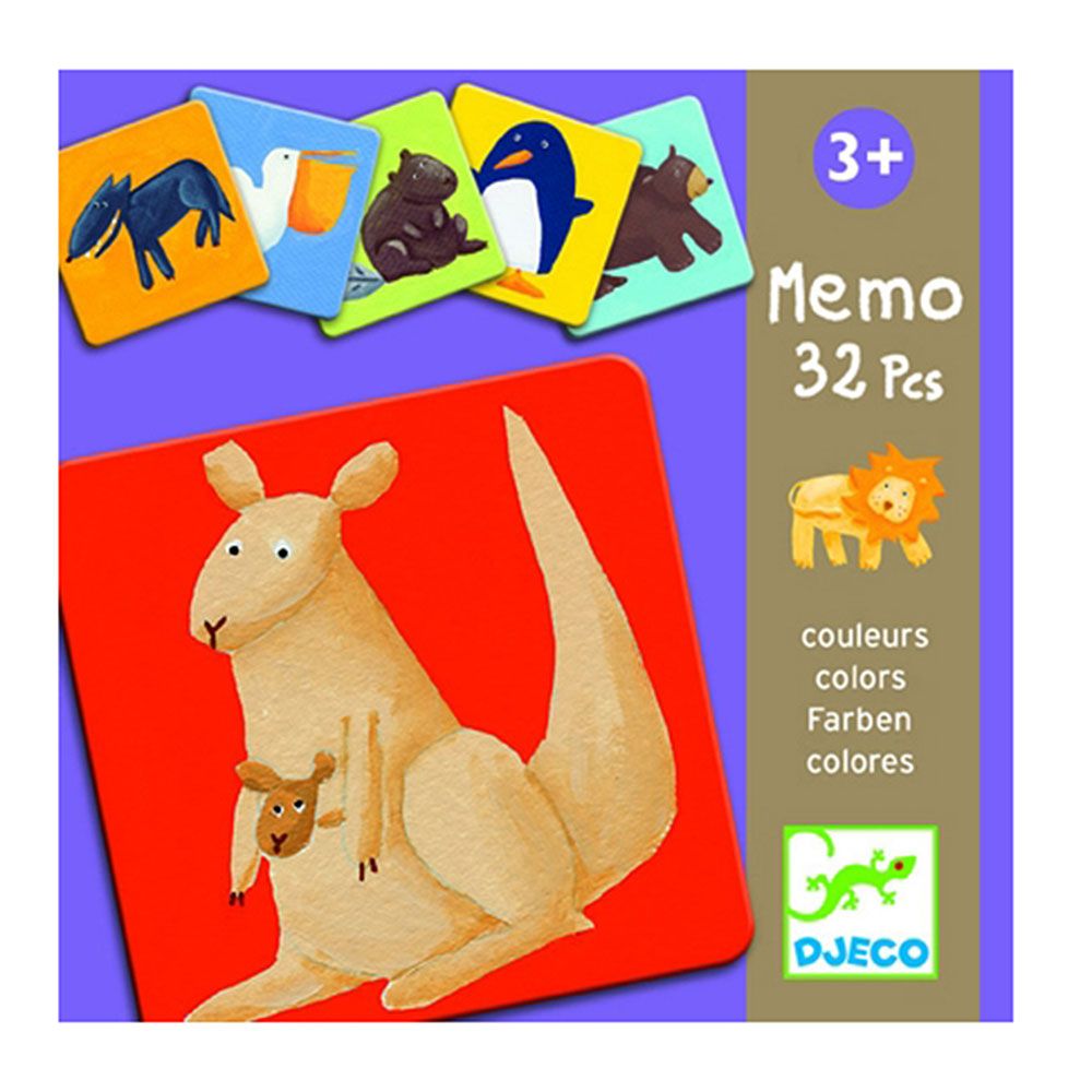 Djeco, Игра за памет, Цветни животни, 32 части