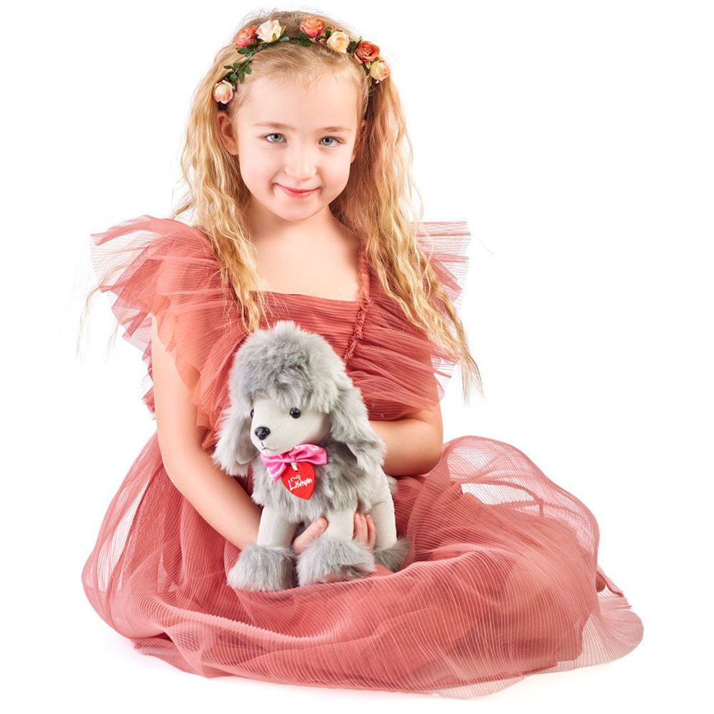 Пуделът Лили, сив, 25 см