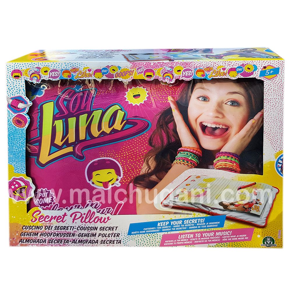 Giochi Preziosi, SOY LUNA  Таен дневник - възглавница с MP3 конектор, Сой Луна