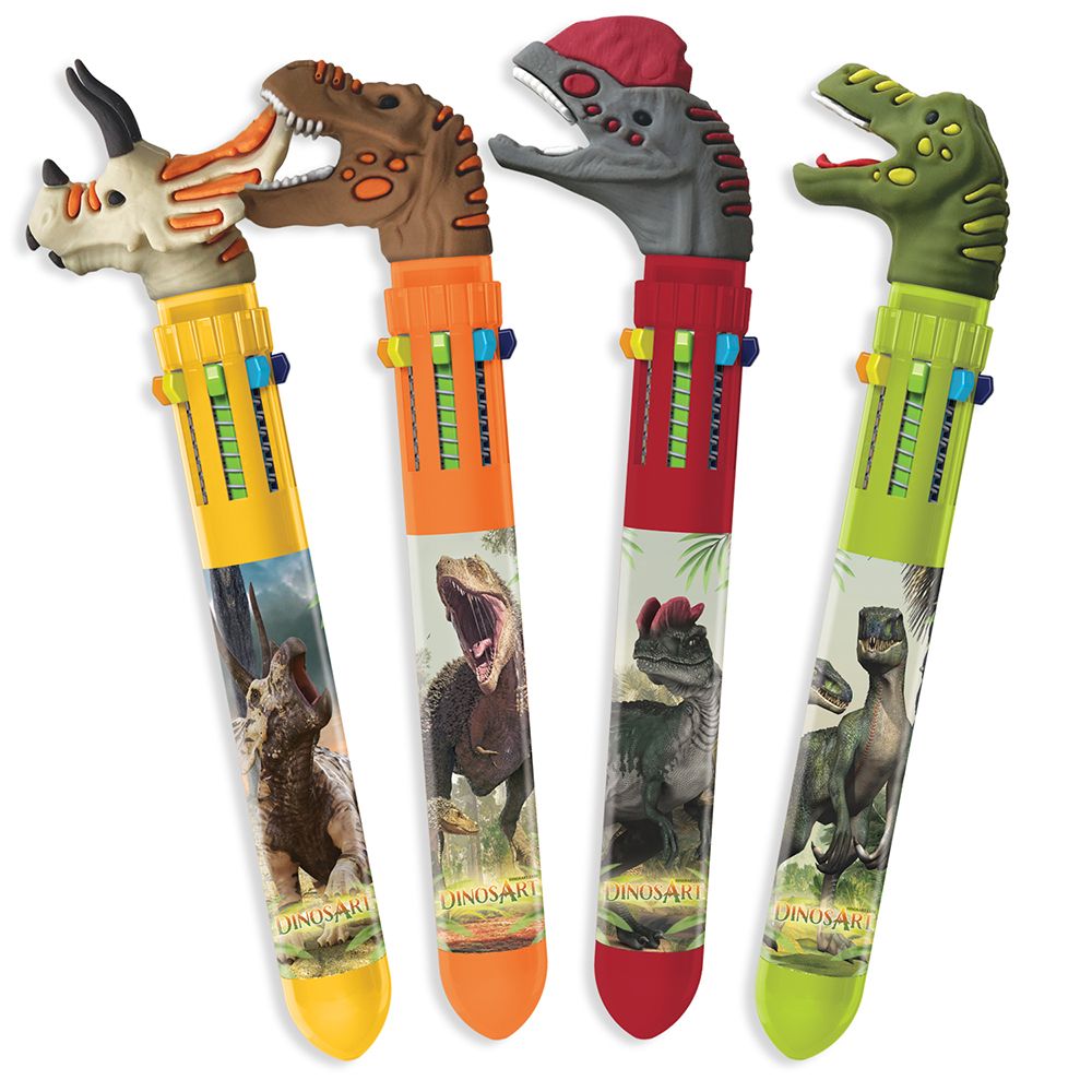 Химикалки с 10 цвята, Динозаври
