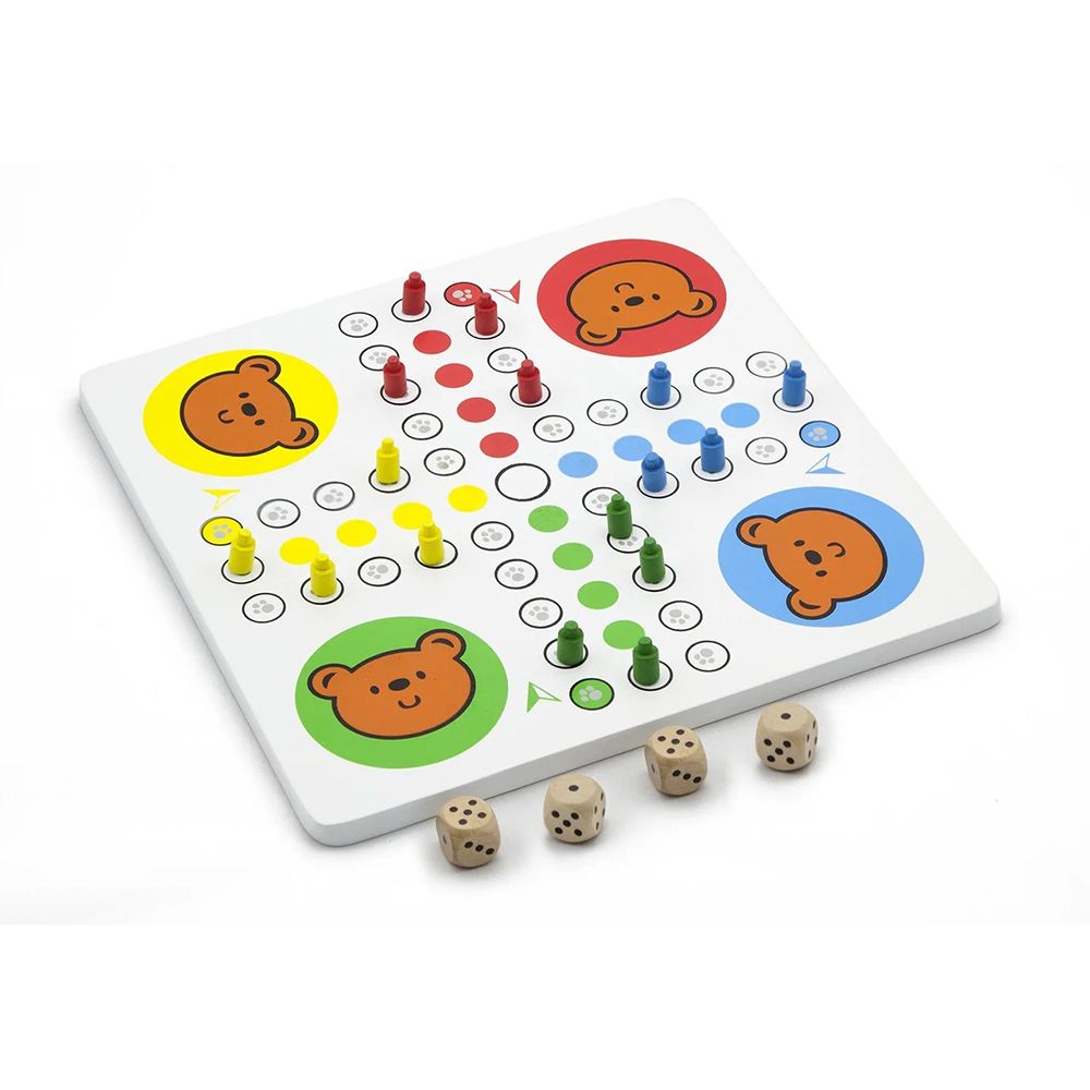 Дървена мозайка и Не се сърди човече, 2 в 1