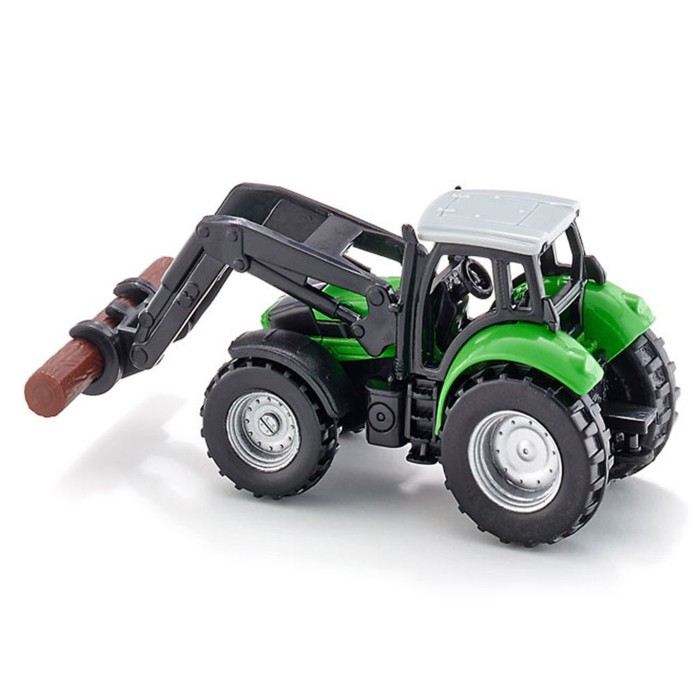 Трактор Deutz, с преден товарач за дърва