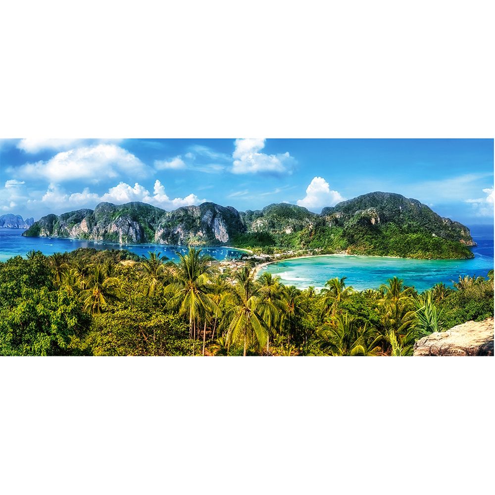 Острови Фи фи, Тайланд, панорамен пъзел 600 части