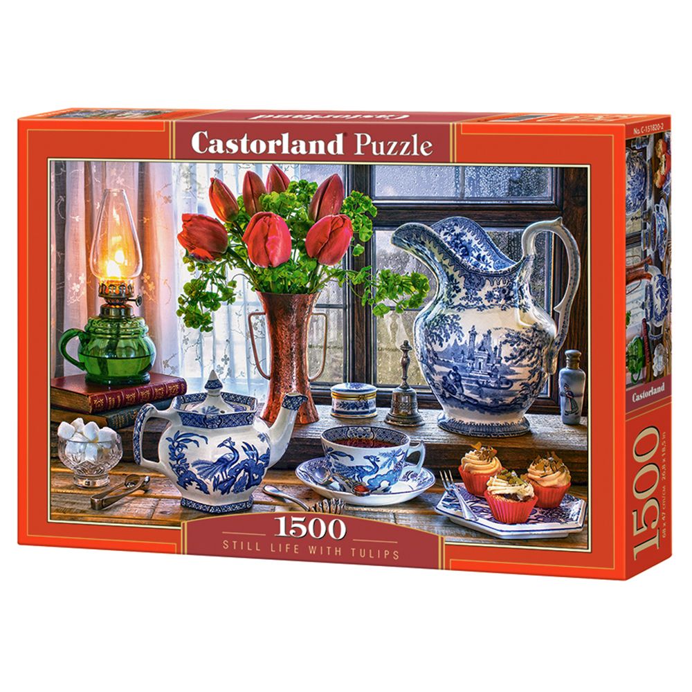 Castorland, Стилен живот с лалета, пъзел 1500 части