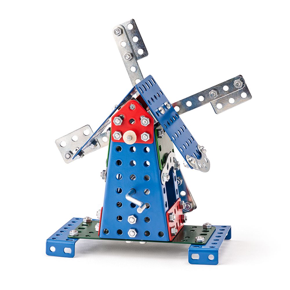 Метален конструктор, Вятърна мелница, 10 в 1, 181 части