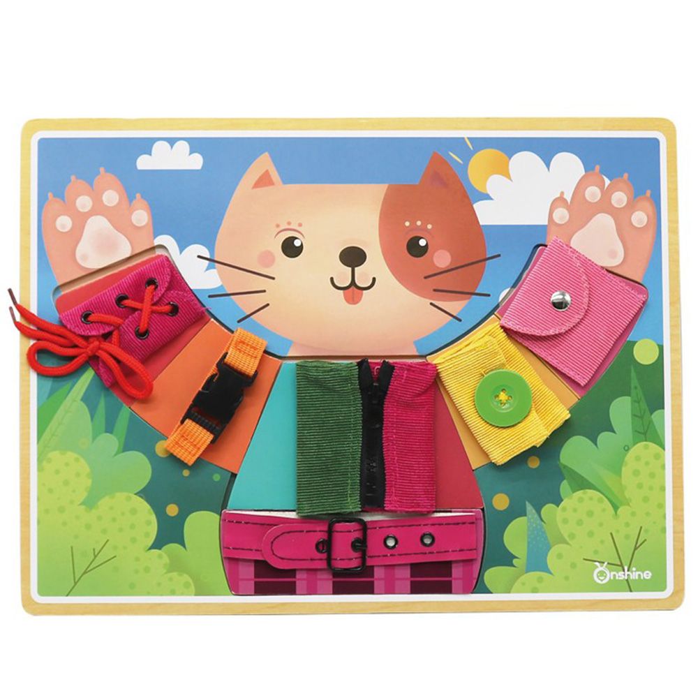 Andreu toys, Активна дъска за основни умения, Облечи котето