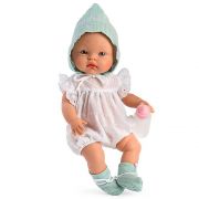 Кукла бебе Алекс, с бяло боди, с бродерии