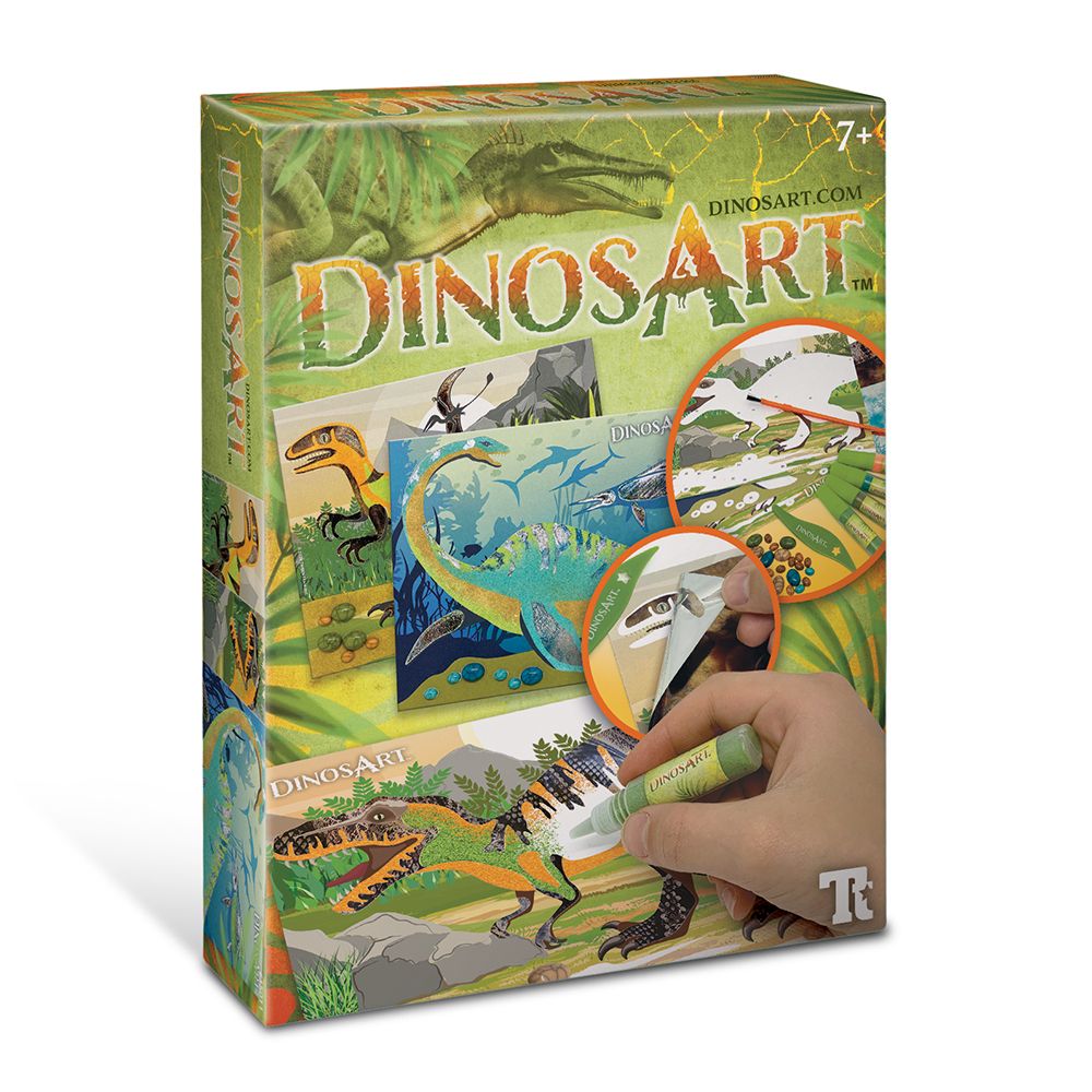 DinosArt, Изкуство с пясък и фолио, Динозаври