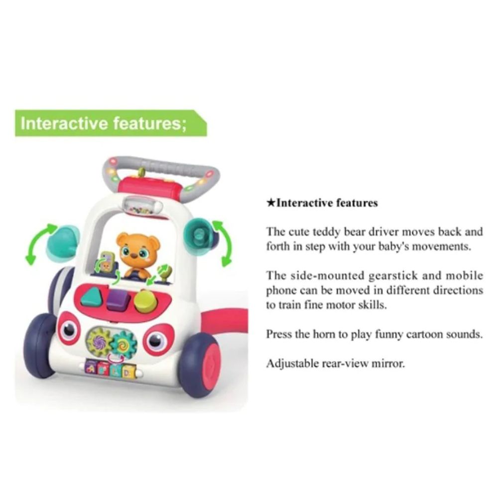 Детска образователна проходилка с музика и светлина, Автомобил