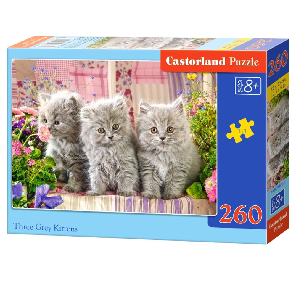Castorland, Три сиви котенца, пъзел 260 части
