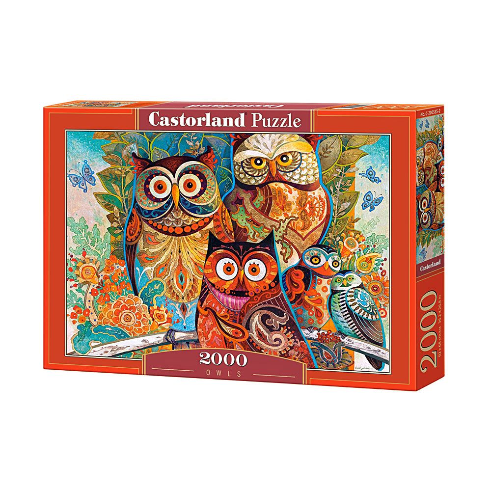 Castorland, Бухали, Давид Галчут, пъзел 2000 части