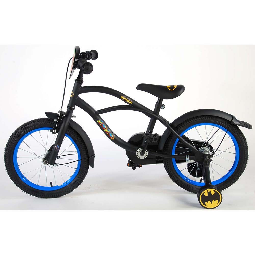 Детски велосипед, Батман, с помощни колела, 16 инча