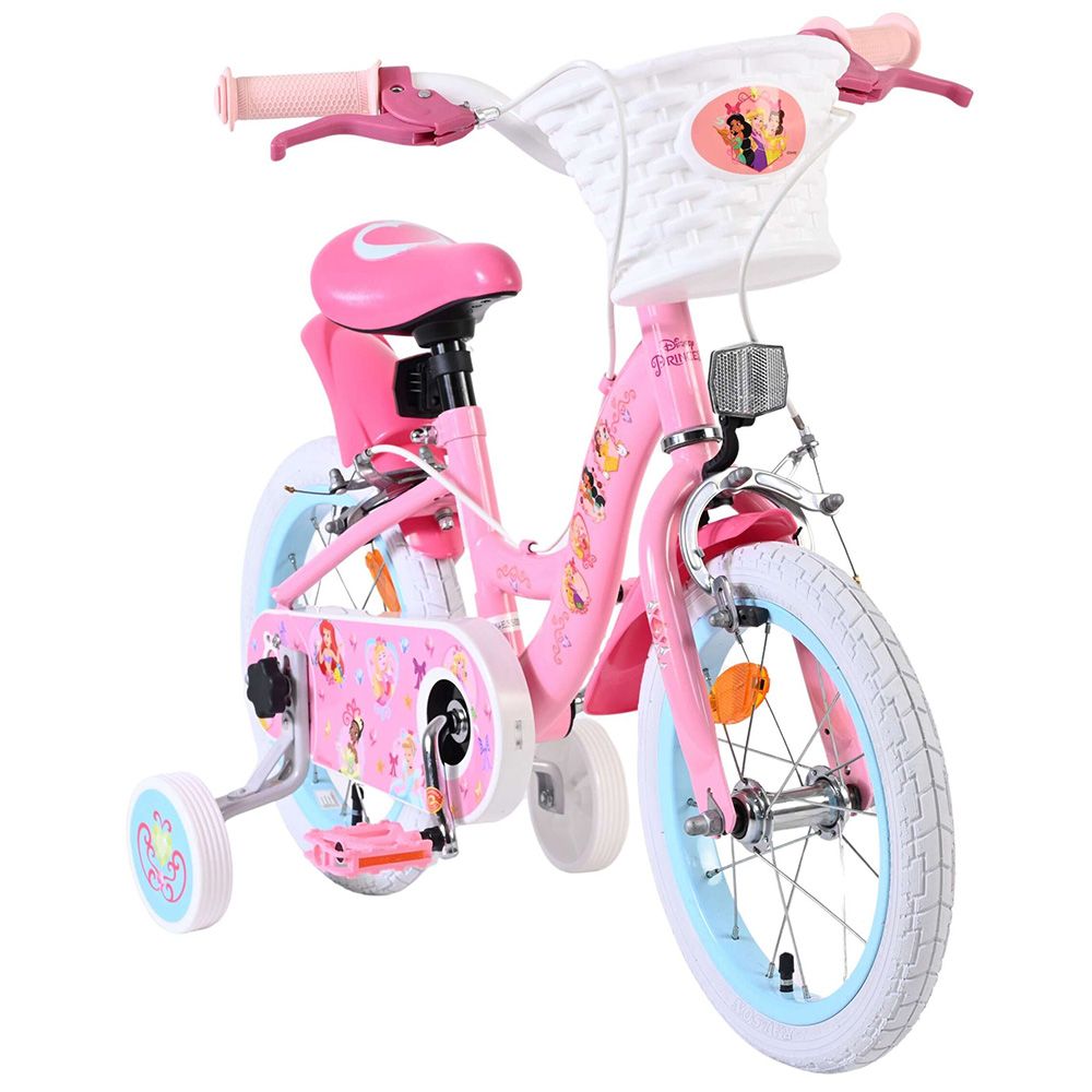 Детски велосипед с помощни колела, Дисни Принцеси, 14 инча