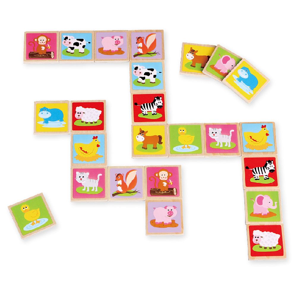 Lelin Toys, Дървена мемо игра, Животни