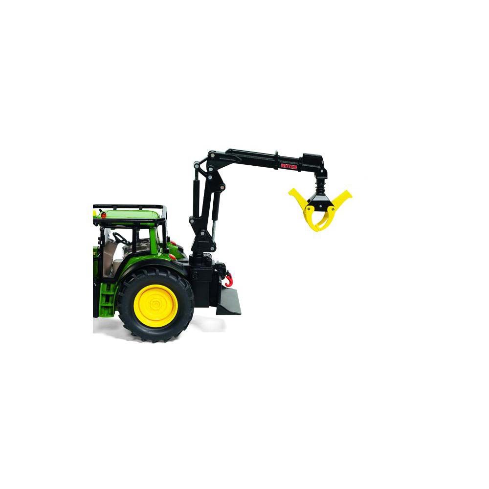 Трактор John Deere с кран за дърва